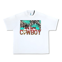 White hey there cowboy Urban Heavy Tee - texasbilliewilder