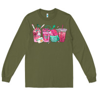 Army Green nurse fuel coffee cups Long Sleeve Tee - texasbilliewilder