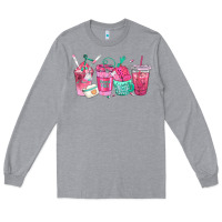 Heather Grey nurse fuel coffee cups Long Sleeve Tee - texasbilliewilder