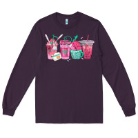 Plum nurse fuel coffee cups Long Sleeve Tee - texasbilliewilder