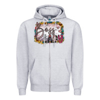 Heather Grey boss lady Zipper Hoodie - SublimationCraftShop