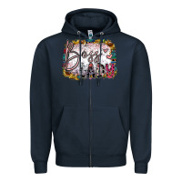 Navy boss lady Zipper Hoodie - SublimationCraftShop