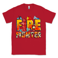 Red firefighter Classic Tee - Zillion Design Studio