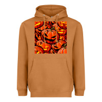 Meerkat halloween pumpkin seamless pattern Heavyweight Hoodie - BundleAndBundleShop