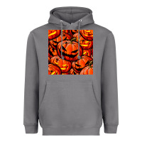 Storm halloween pumpkin seamless pattern Heavyweight Hoodie - BundleAndBundleShop