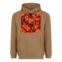 Toasted Coconut halloween pumpkin seamless pattern Heavyweight Hoodie - BundleAndBundleShop