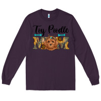 Plum western toy poodle mom Long Sleeve Tee - RanaPortraitStore