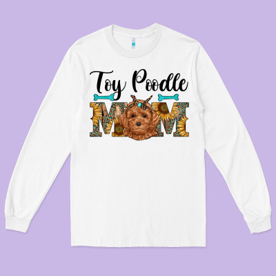 Western Toy Poodle Mom Long Sleeve Tee Designed By Ranaportraitstore