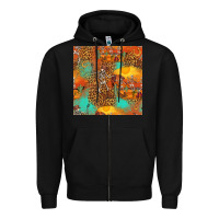 Black western skeleton seamless pattern Zipper Hoodie - HRA Design Shop