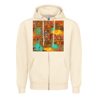 Sandshell western skeleton seamless pattern Zipper Hoodie - HRA Design Shop
