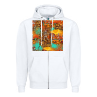 White western skeleton seamless pattern Zipper Hoodie - HRA Design Shop