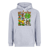 Heather Grey one lucky mama Heavyweight Hoodie - AdoDesignShop