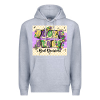 Heather Grey booze beads Premium Hoodie - MaliasSmallBusiness