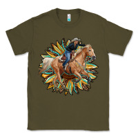 Army Green sunflower rodeo Classic Tee - RanaPortraitStore