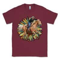 Burgundy sunflower rodeo Classic Tee - RanaPortraitStore