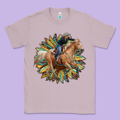 Sunflower Rodeo Classic Tee Designed By Ranaportraitstore