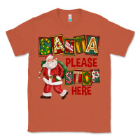 Copper Santa Please Stop Here Classic Tee - FaDigitalArtStudio
