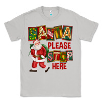 Moon Dust Santa Please Stop Here Classic Tee - FaDigitalArtStudio