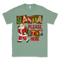 Sage Santa Please Stop Here Classic Tee - FaDigitalArtStudio