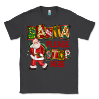 Smoke Santa Please Stop Here Classic Tee - FaDigitalArtStudio