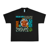 Black highland cattle Urban Heavy Tee - texasbilliewilder