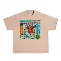 Burro highland cattle Urban Heavy Tee - texasbilliewilder