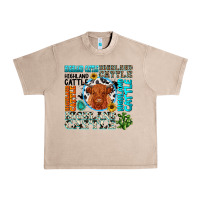 French Oak highland cattle Urban Heavy Tee - texasbilliewilder