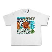 Lunar Rock highland cattle Urban Heavy Tee - texasbilliewilder