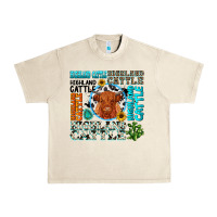 Sandshell highland cattle Urban Heavy Tee - texasbilliewilder