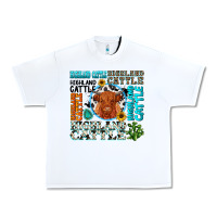 White highland cattle Urban Heavy Tee - texasbilliewilder