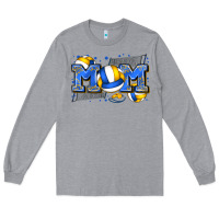 Heather Grey mom volleyball Long Sleeve Tee - Zillion Design Studio
