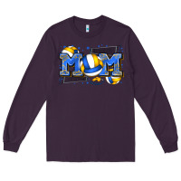 Plum mom volleyball Long Sleeve Tee - Zillion Design Studio