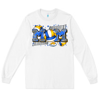 White mom volleyball Long Sleeve Tee - Zillion Design Studio