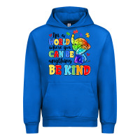 Cobalt in a world where you can be anything be kind Urban Hoodie - MaliasSmallBusiness