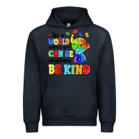 Navy in a world where you can be anything be kind Urban Hoodie - MaliasSmallBusiness