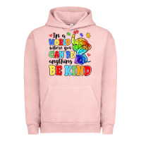 Pigment Salmon in a world where you can be anything be kind Urban Hoodie - MaliasSmallBusiness