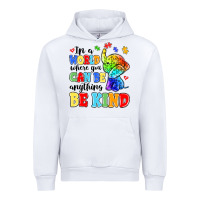 White in a world where you can be anything be kind Urban Hoodie - MaliasSmallBusiness
