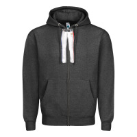 Charcoal Heather softball uniform pant fa element Zipper Hoodie - FaDigitalArtStudio