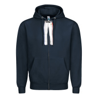 Navy softball uniform pant fa element Zipper Hoodie - FaDigitalArtStudio