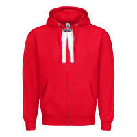 Red softball uniform pant fa element Zipper Hoodie - FaDigitalArtStudio