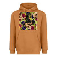 Meerkat halloween witch skull seamless pattern Heavyweight Hoodie - BundleAndBundleShop