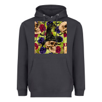 Smoke halloween witch skull seamless pattern Heavyweight Hoodie - BundleAndBundleShop