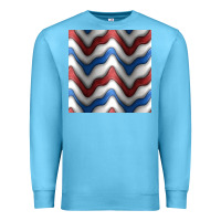 Ocean Blue 4th july stripes seamless pattern Premium Sweatshirt - BundleAndBundleShop