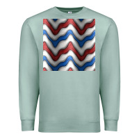 Seafoam 4th july stripes seamless pattern Premium Sweatshirt - BundleAndBundleShop