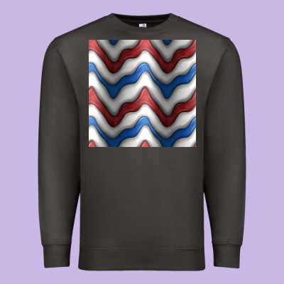 4th July Stripes Seamless Pattern Premium Sweatshirt Designed By Bundleandbundleshop