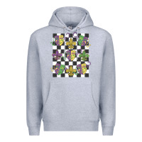 Heather Grey mardi gras Premium Hoodie - MaliasSmallBusiness