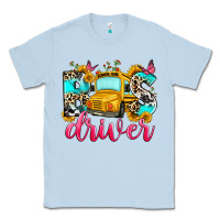 Dusty Blue bus driver Classic Tee - Zillion Design Studio