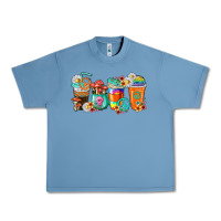 Pebble Blue hippie coffee cups Urban Heavy Tee - texasbilliewilder