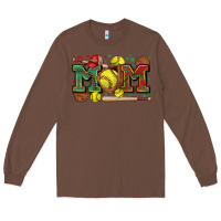 Chestnut mom softball Long Sleeve Tee - Zillion Design Studio