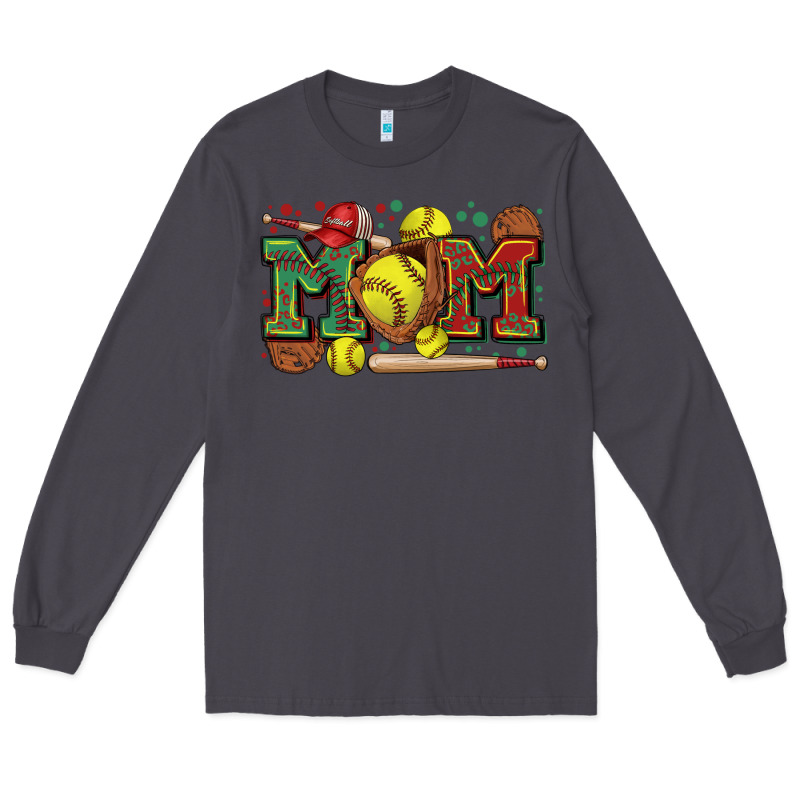 Mom Softball Long Sleeve Tee by Zillion Design Studio | Teevron